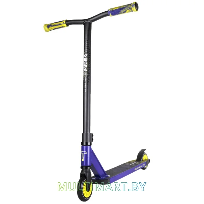 Самокат Tech Team Vespa XL 2021 (черный/фиолетовый/желтый)